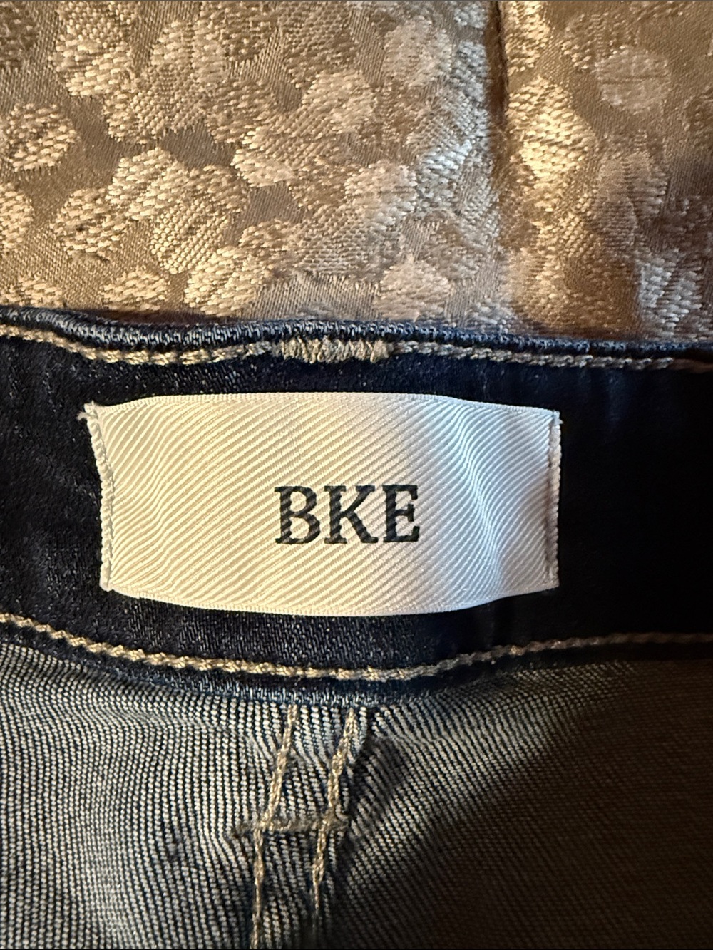 BKE Dark Blue Denim Roll-Cuff Jean Shorts - Picture 3 of 5